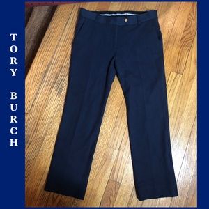SZ 8-TORY BURCH NAVY BLUE CROPPED 26” inseam